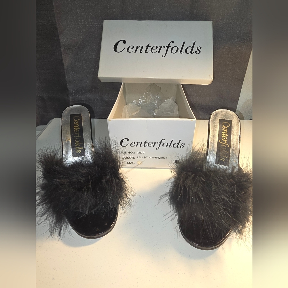 Centerfolds black heels size 6